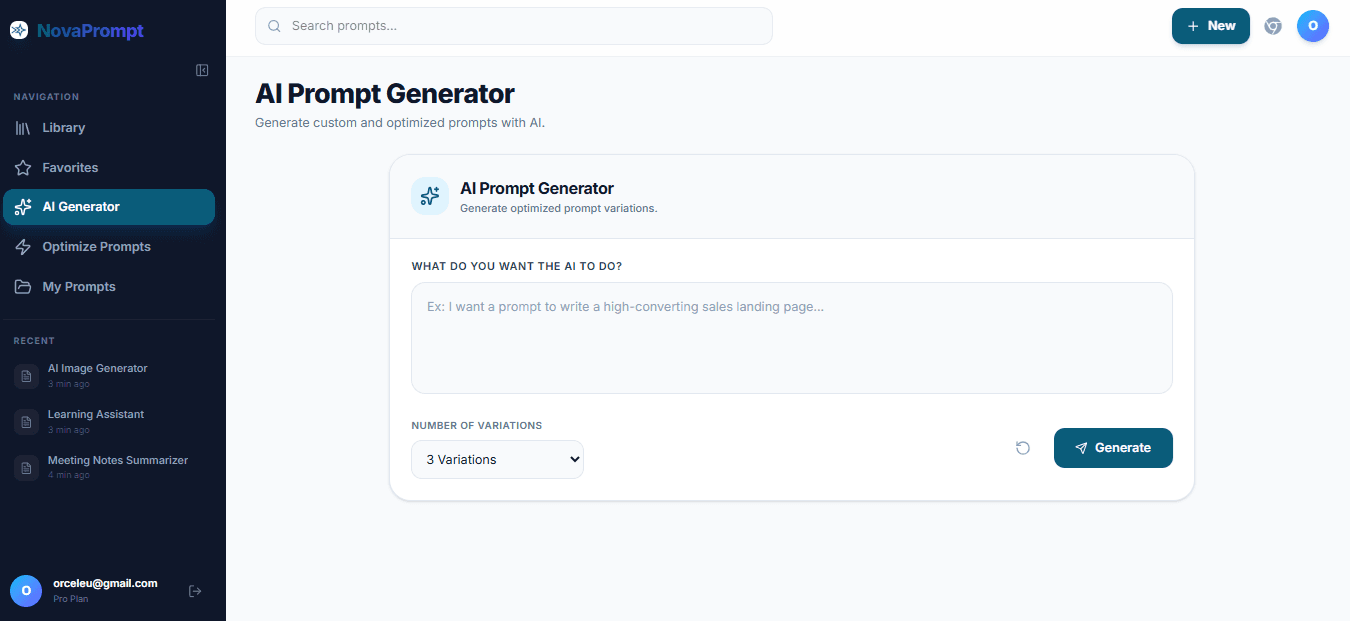 Screenshot: Built-in Chat Workspace